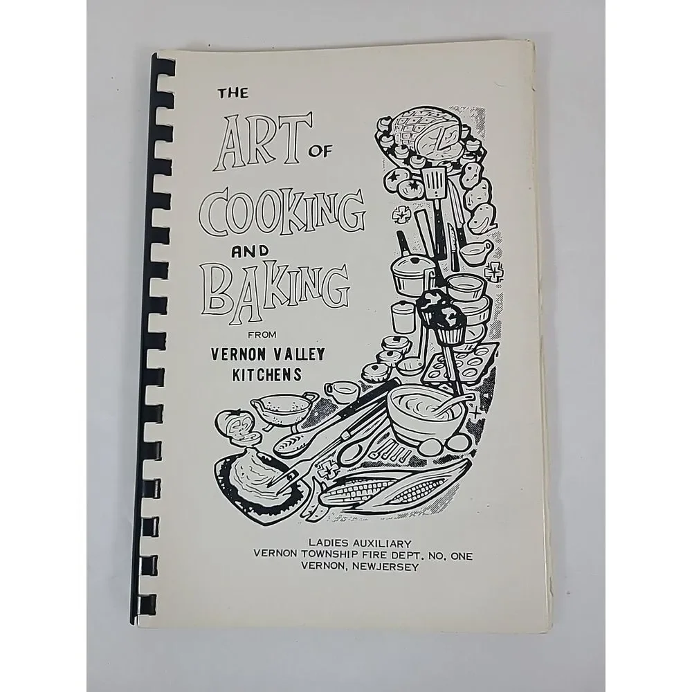Vintage The Art Of Cooking & Baking From Vernon Valley Kitchens Ladies Auxiliary